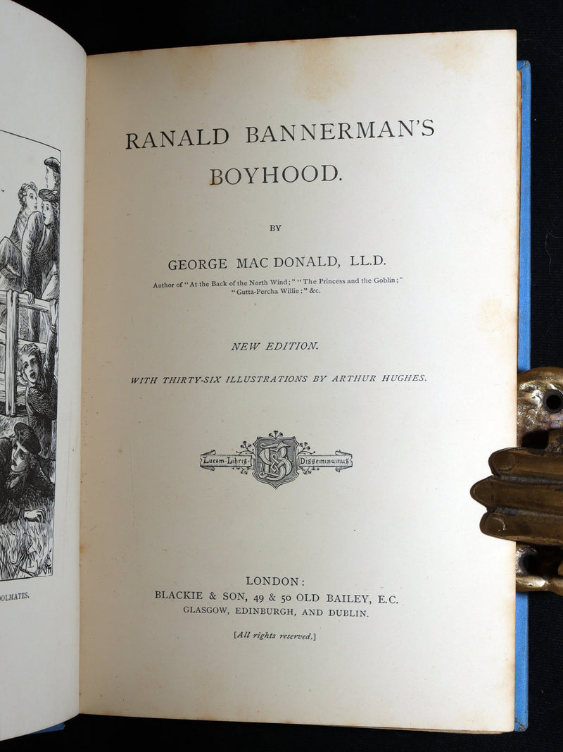 1889 Rare Book - Ranald Bannerman’s Boyhood by George MacDonald, Illustrated