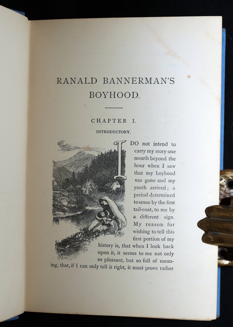 1889 Rare Book - Ranald Bannerman’s Boyhood by George MacDonald, Illustrated