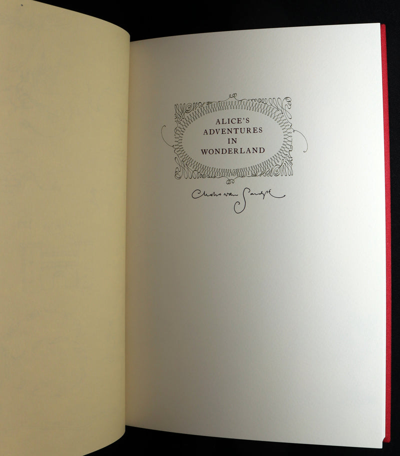2019 Signed First Edition - Alice in Wonderland, Charles van Sandwyk Illustrator