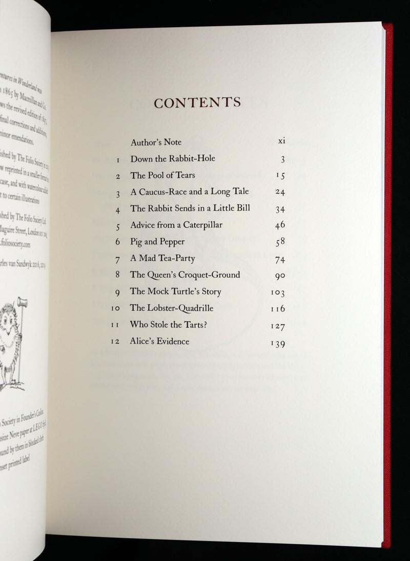 2019 Signed First Edition - Alice in Wonderland, Charles van Sandwyk Illustrator