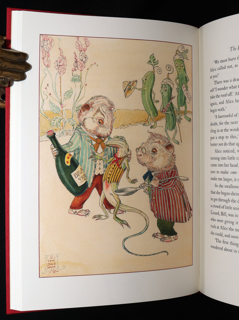2019 Signed First Edition - Alice in Wonderland, Charles van Sandwyk Illustrator