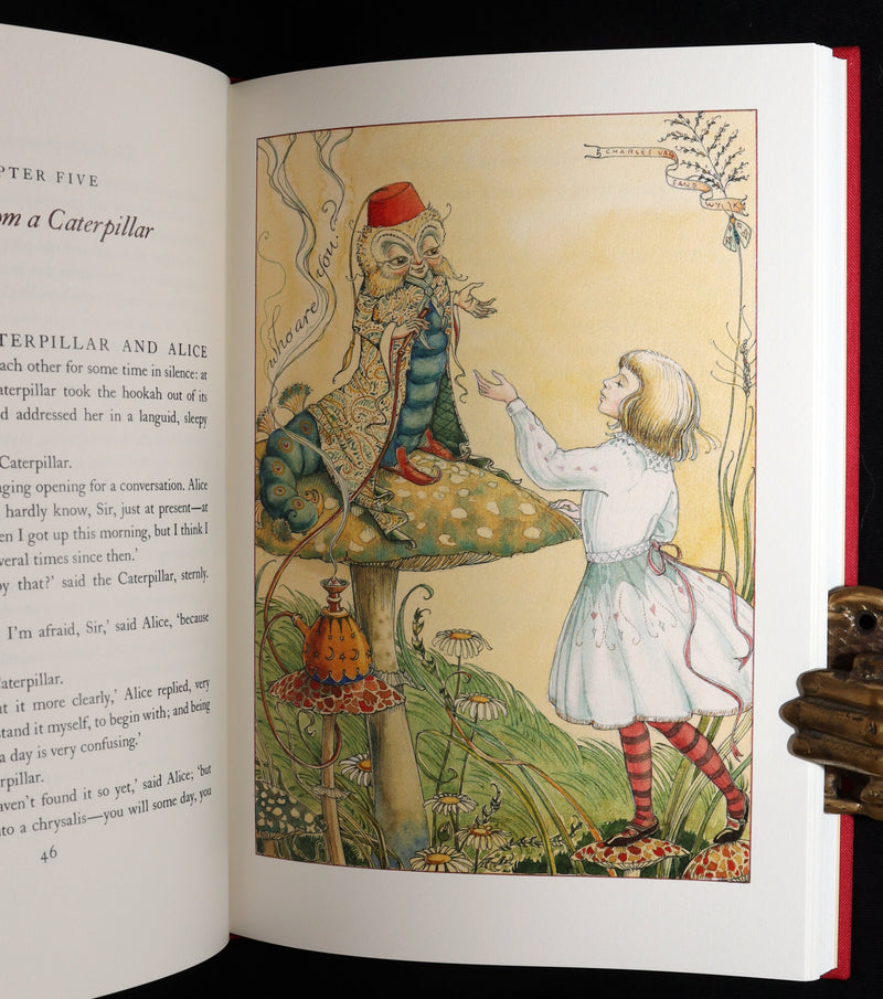 2019 Signed First Edition - Alice in Wonderland, Charles van Sandwyk Illustrator