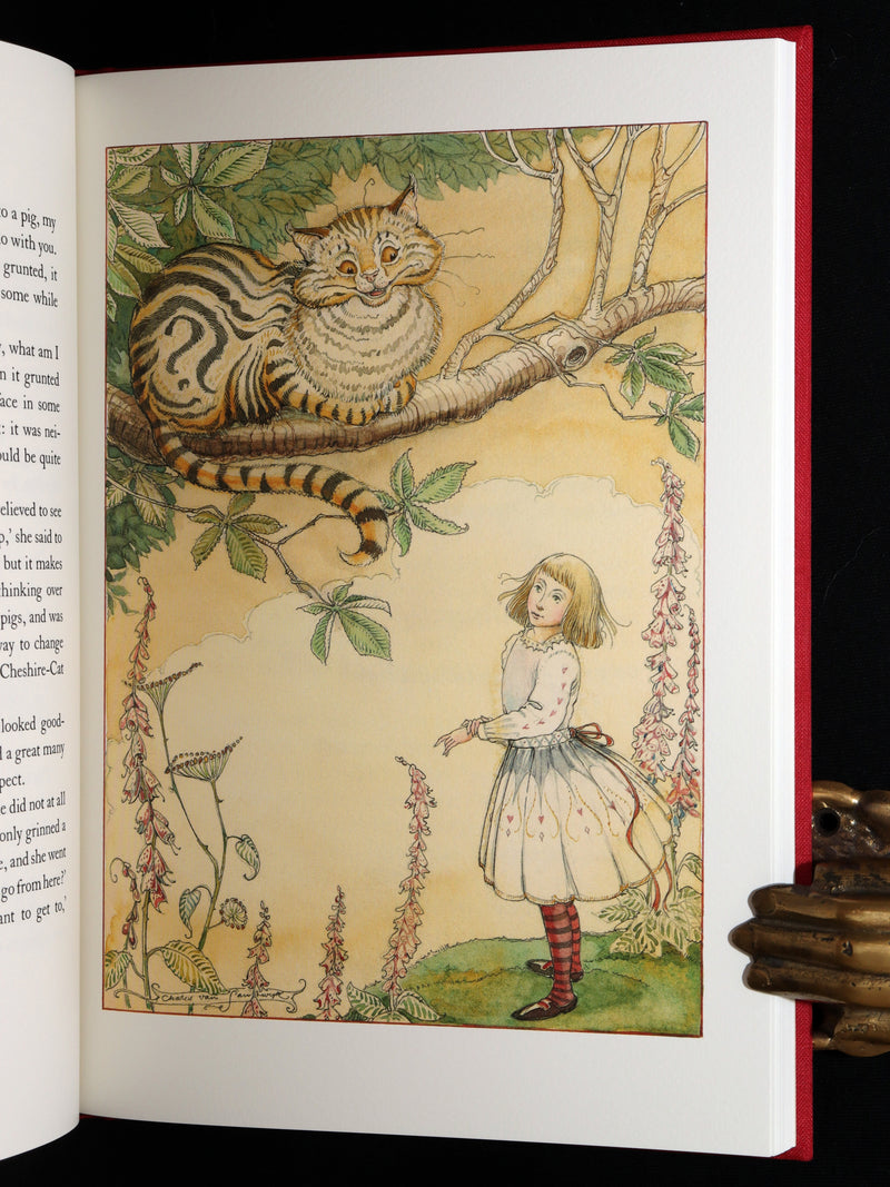 2019 Signed First Edition - Alice in Wonderland, Charles van Sandwyk Illustrator