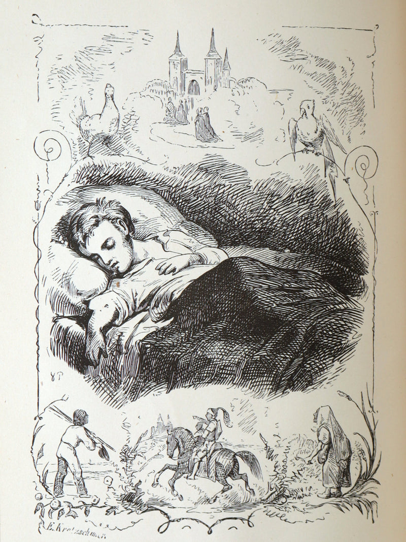 1871 Rare Book - Hans Christian Andersen Tales Illustrated by Stone and Pedersen
