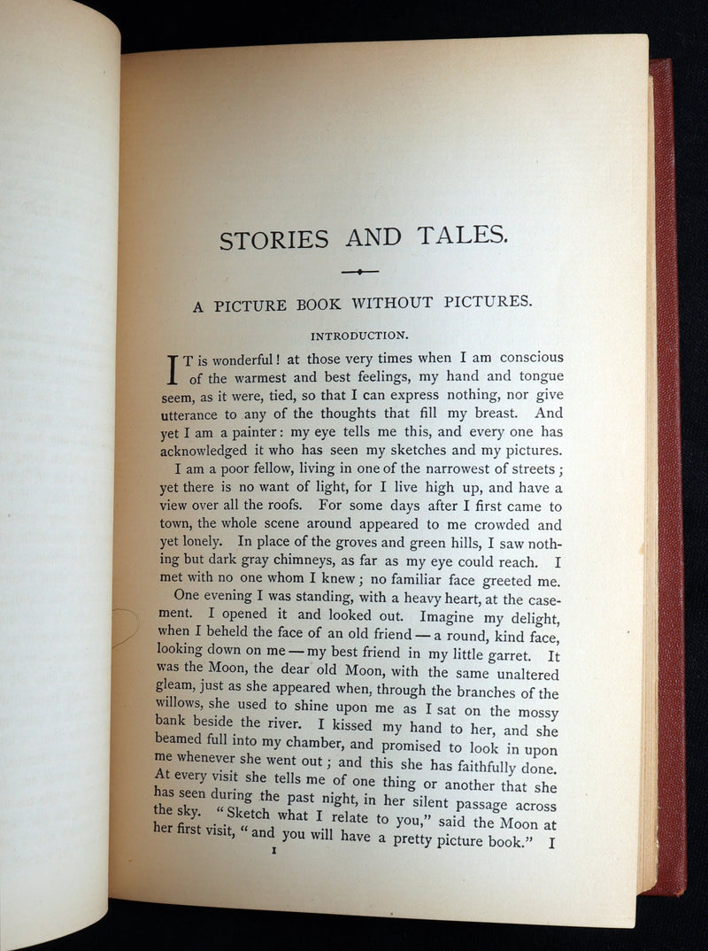 1871 Rare Book - Hans Christian Andersen Tales Illustrated by Stone and Pedersen