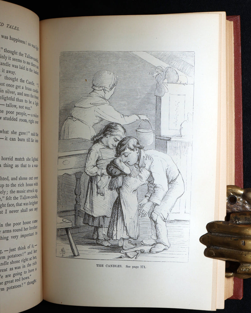 1871 Rare Book - Hans Christian Andersen Tales Illustrated by Stone and Pedersen