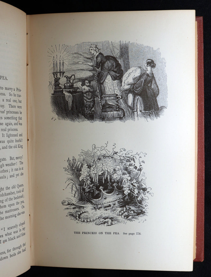 1871 Rare Book - Hans Christian Andersen Tales Illustrated by Stone and Pedersen