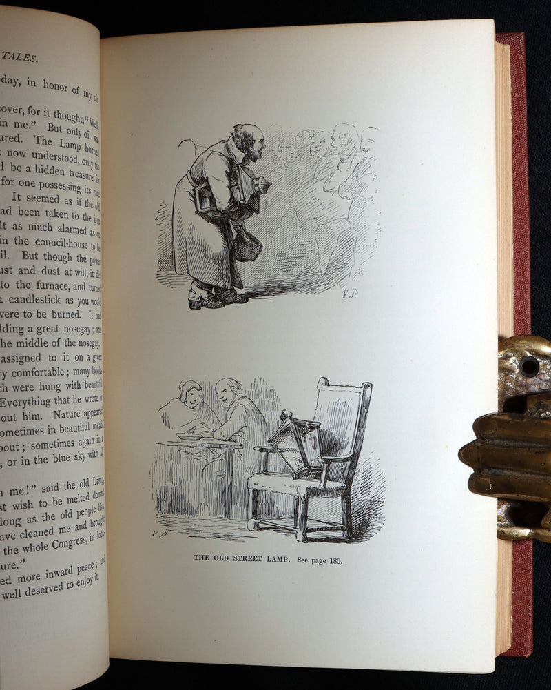 1871 Rare Book - Hans Christian Andersen Tales Illustrated by Stone and Pedersen