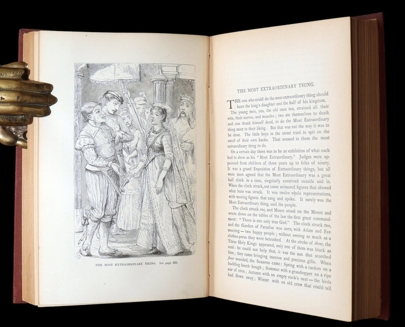 1871 Rare Book - Hans Christian Andersen Tales Illustrated by Stone and Pedersen