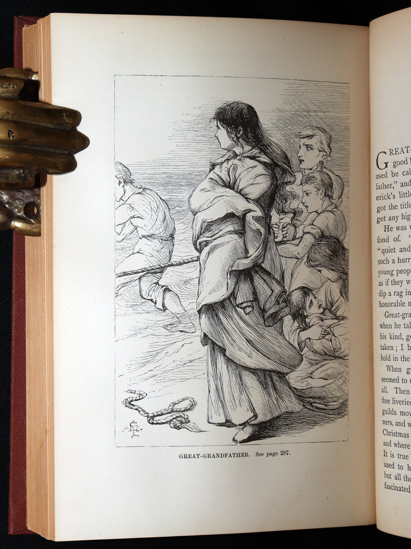 1871 Rare Book - Hans Christian Andersen Tales Illustrated by Stone and Pedersen