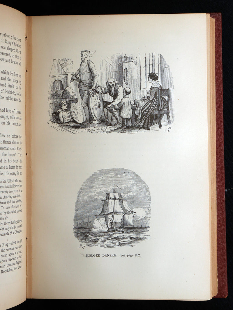 1871 Rare Book - Hans Christian Andersen Tales Illustrated by Stone and Pedersen