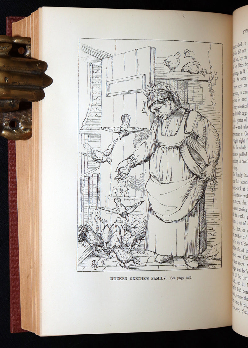 1871 Rare Book - Hans Christian Andersen Tales Illustrated by Stone and Pedersen