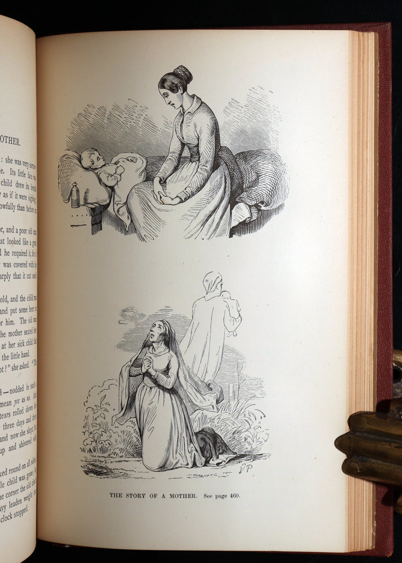 1871 Rare Book - Hans Christian Andersen Tales Illustrated by Stone and Pedersen