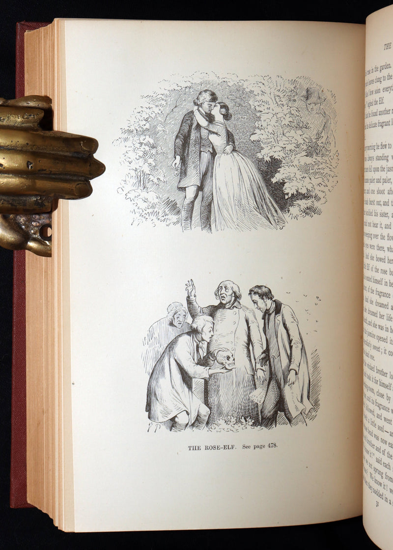 1871 Rare Book - Hans Christian Andersen Tales Illustrated by Stone and Pedersen