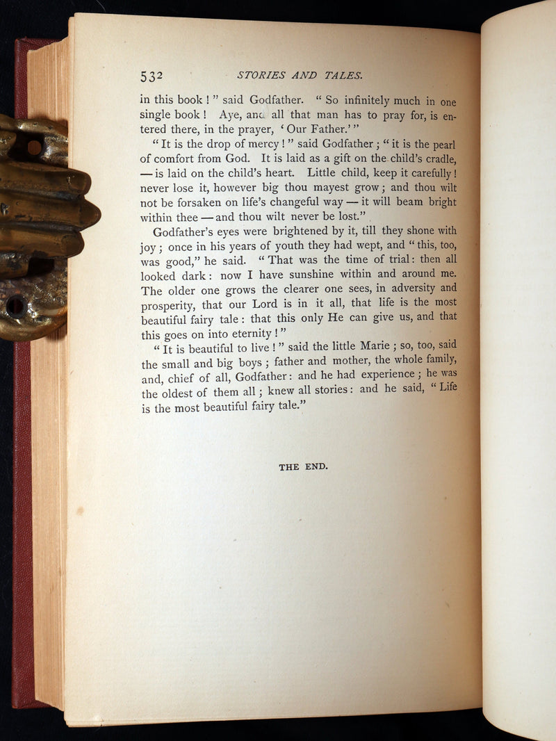 1871 Rare Book - Hans Christian Andersen Tales Illustrated by Stone and Pedersen