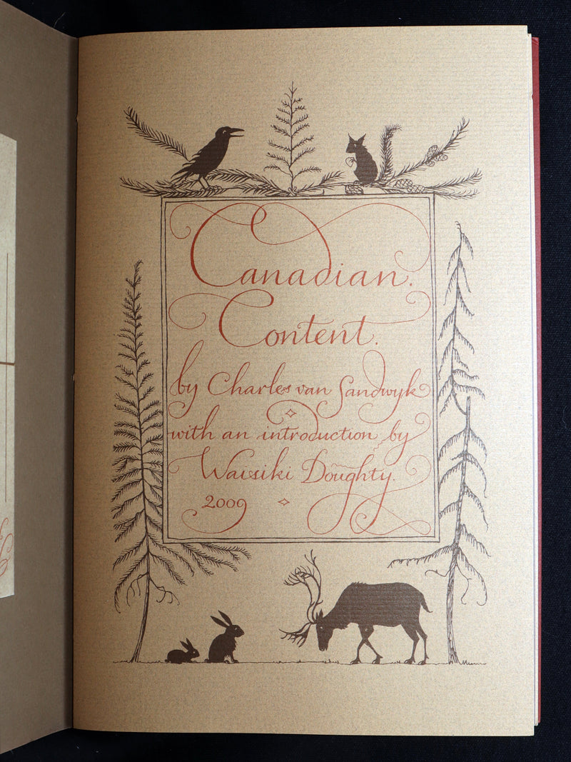 2009 Rare variant of 1stED - Canadian Content illustrated by Charles van Sandwyk