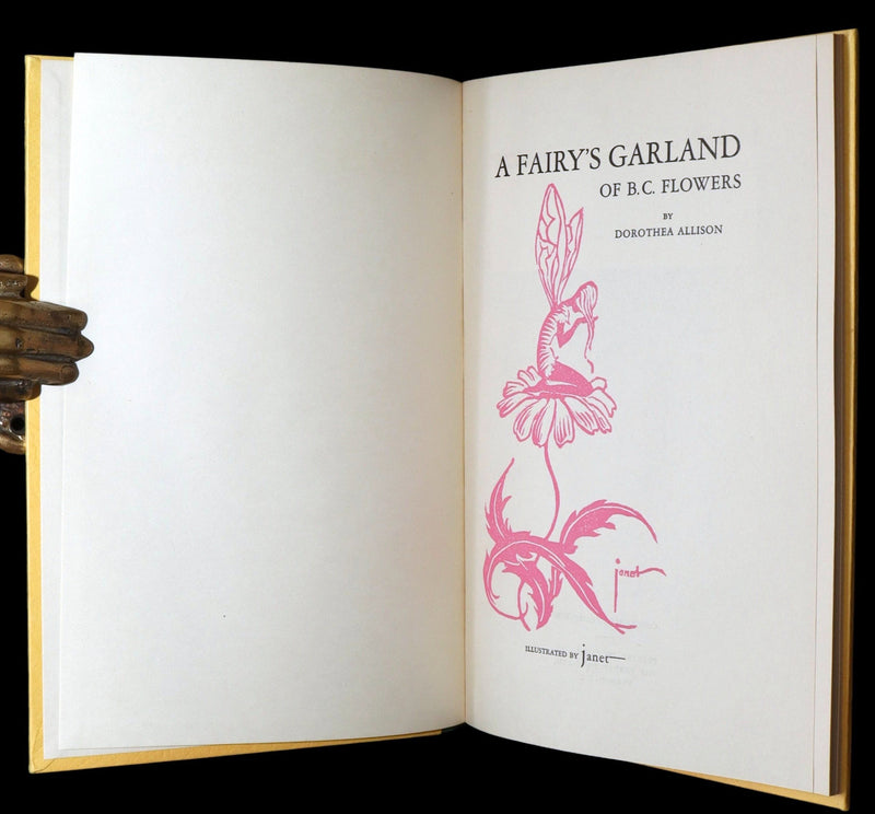 1940 Scarce 1stED Book - A Fairy's Garland of B. C. Flowers by Dorothea Allison