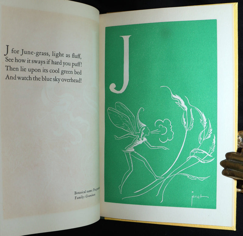 1940 Scarce 1stED Book - A Fairy's Garland of B. C. Flowers by Dorothea Allison