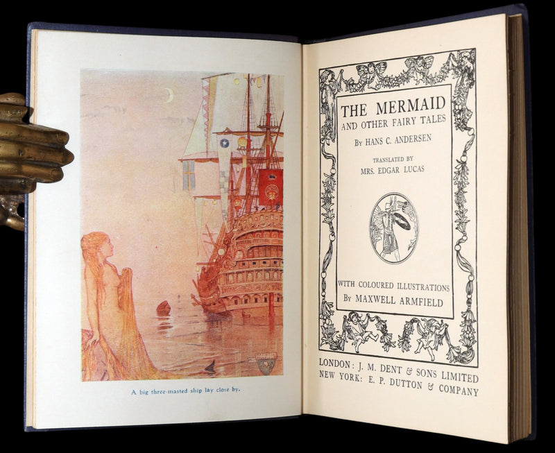 1920 Rare Book with Dust Jacket - The Mermaid and Other Fairy Tales, Illustrated