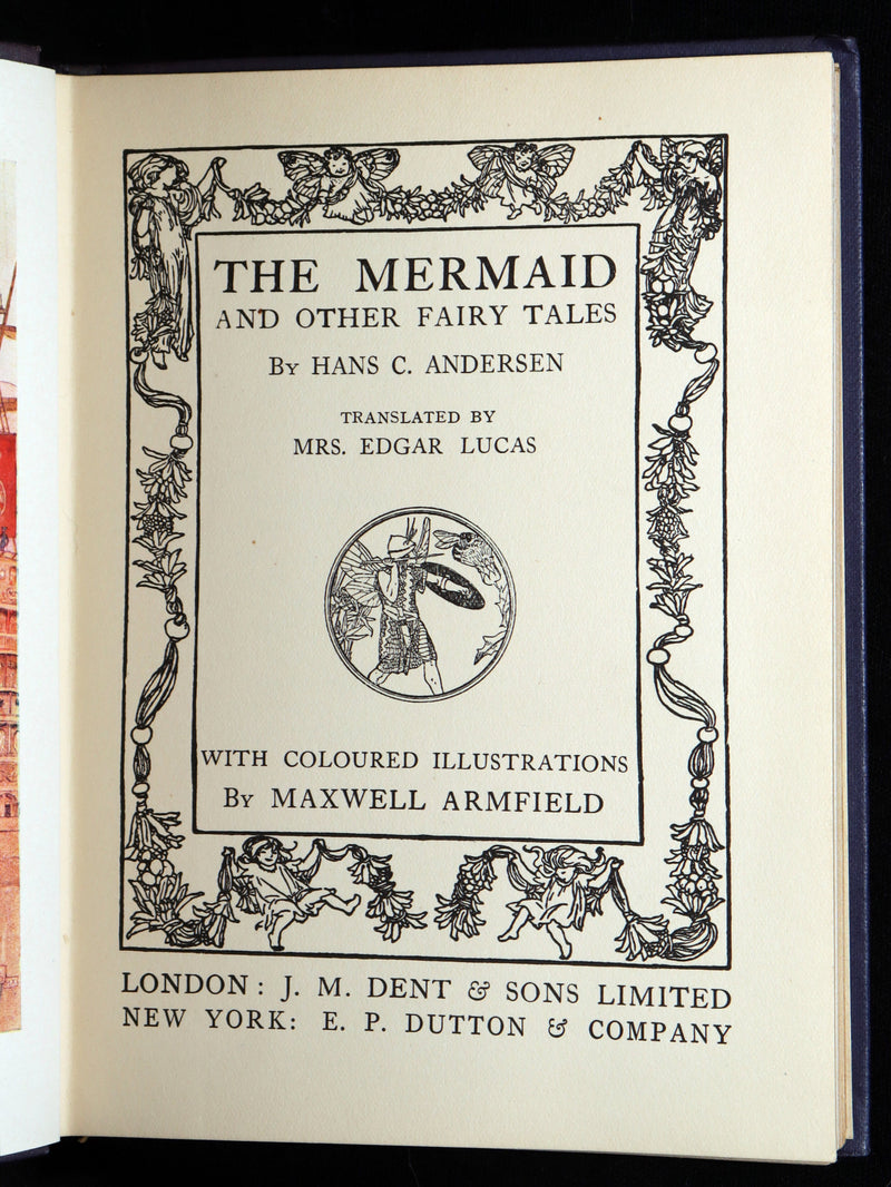 1920 Rare Book with Dust Jacket - The Mermaid and Other Fairy Tales, Illustrated