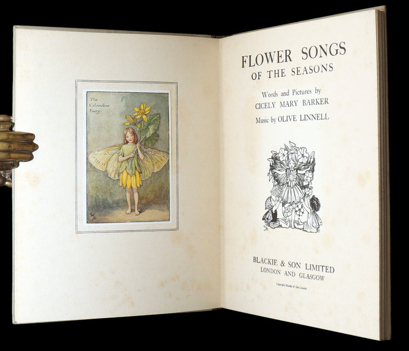 1930 First Edition- Flower Songs of the Seasons by Cicely Mary Barker with Music