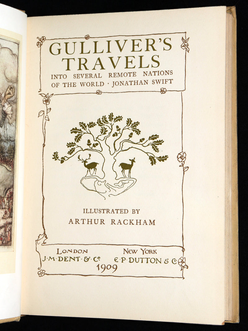 1909 First Edition - Gulliver’s Travels colour-illustrated by Arthur Rackham