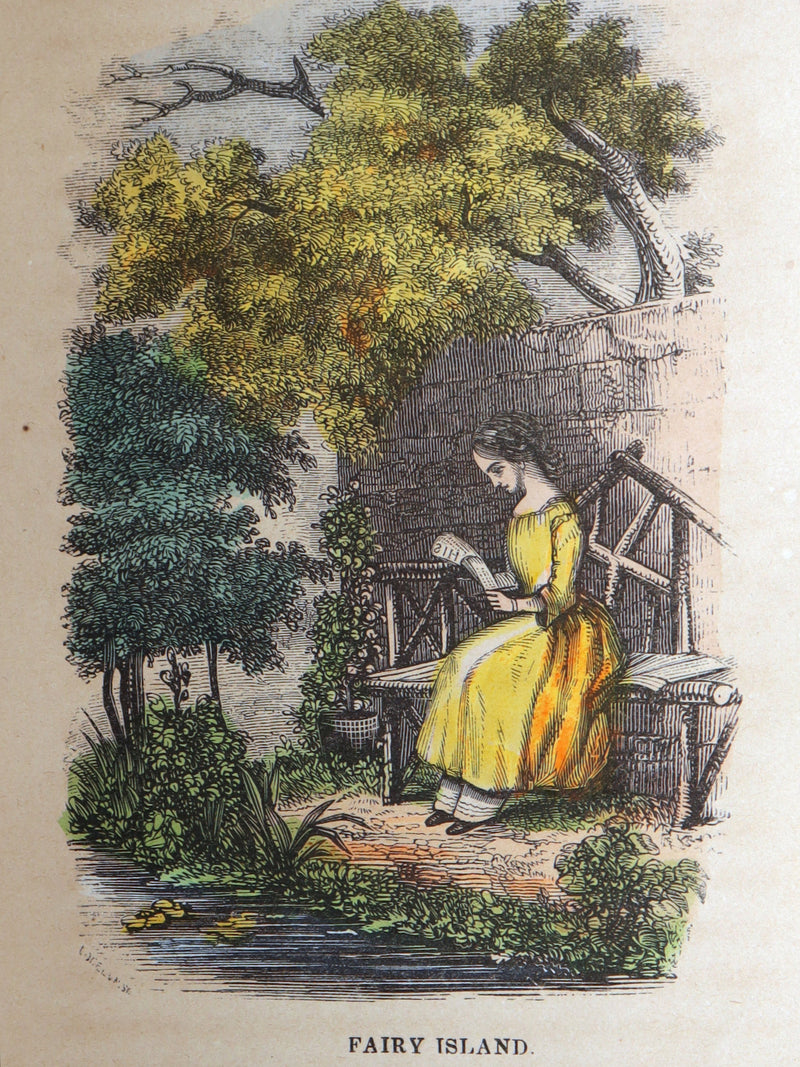 1854 Scarce Book - Floral Offering, Legends of Flowers, Hand-Colored Plates