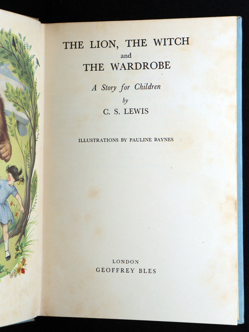 1958 1stED 4th printing - Narnia: The Lion, The Witch and The Wardrobe, CS Lewis