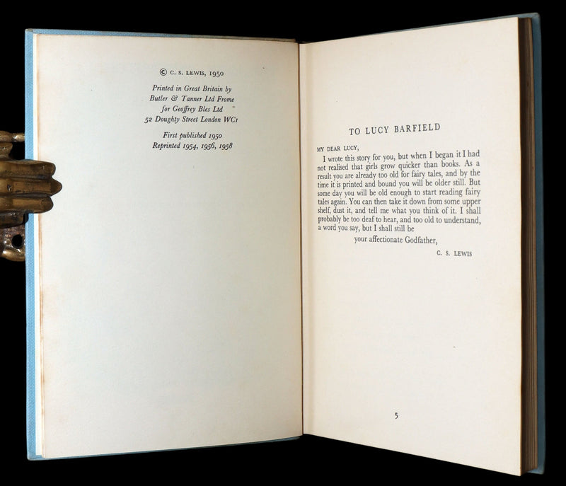 1958 1stED 4th printing - Narnia: The Lion, The Witch and The Wardrobe, CS Lewis