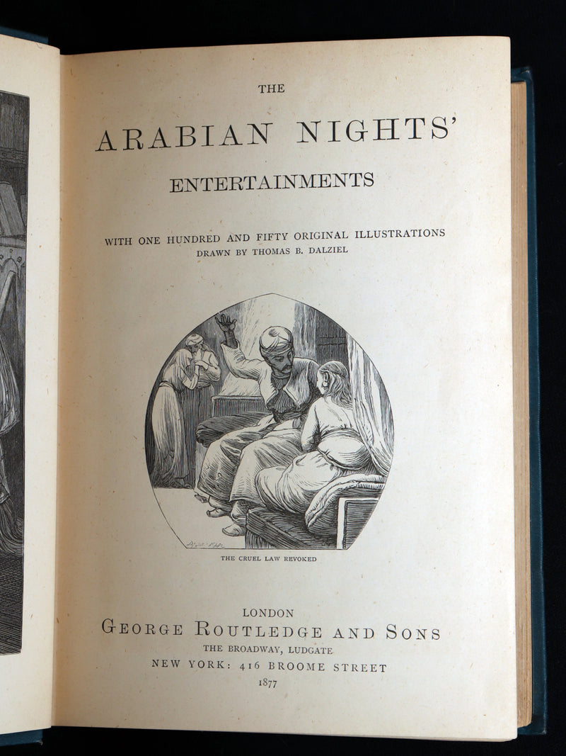 1877 Rare Book - The Arabian Nights Illustrated by Thomas B. Dalziel