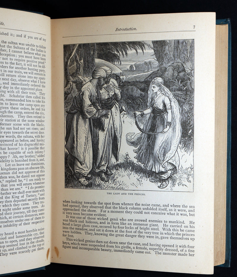 1877 Rare Book - The Arabian Nights Illustrated by Thomas B. Dalziel