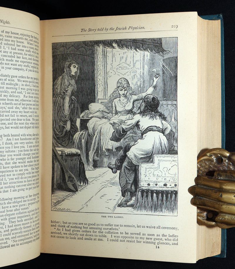 1877 Rare Book - The Arabian Nights Illustrated by Thomas B. Dalziel