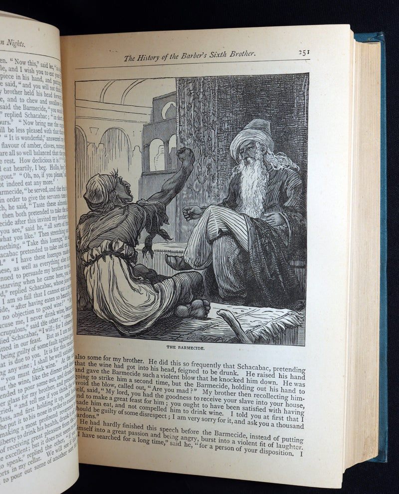 1877 Rare Book - The Arabian Nights Illustrated by Thomas B. Dalziel