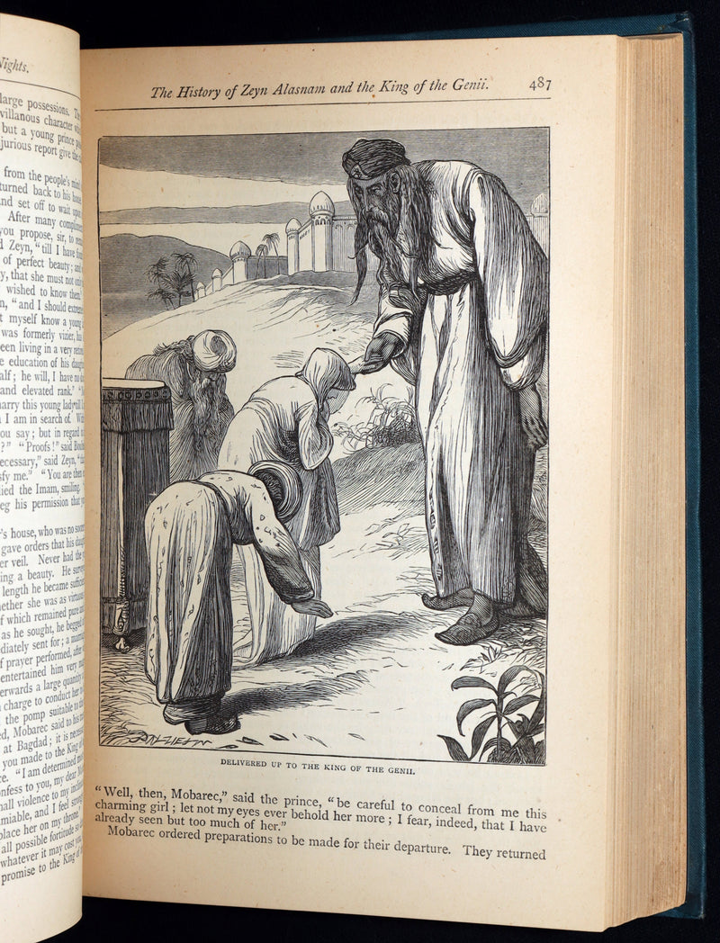 1877 Rare Book - The Arabian Nights Illustrated by Thomas B. Dalziel
