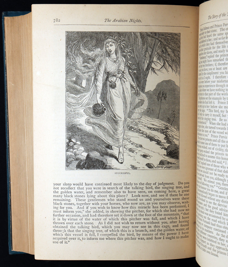 1877 Rare Book - The Arabian Nights Illustrated by Thomas B. Dalziel