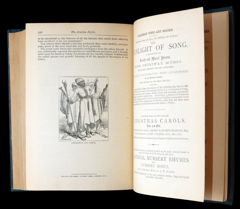 1877 Rare Book - The Arabian Nights Illustrated by Thomas B. Dalziel