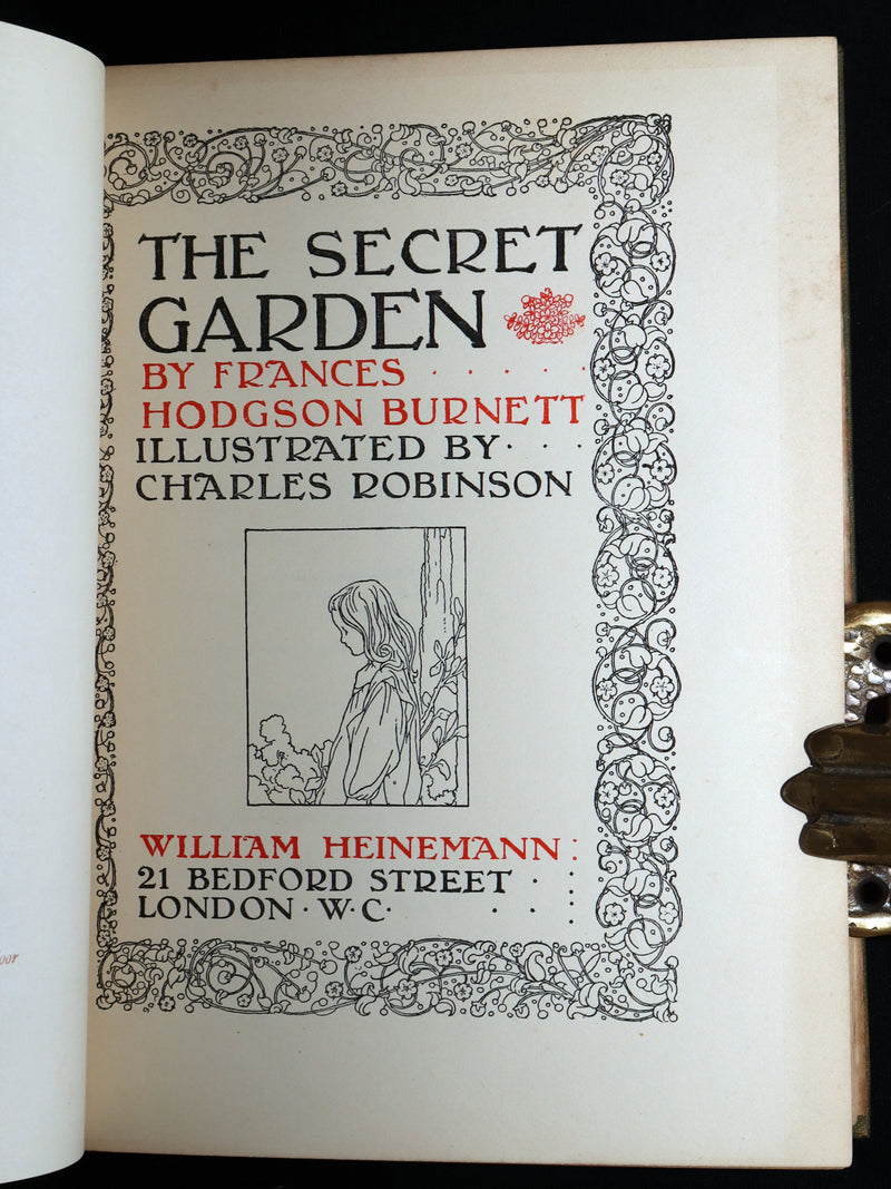 1914 Rare Book - The Secret Garden by Frances H. Burnett and Charles Robinson