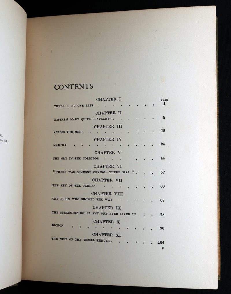 1914 Rare Book - The Secret Garden by Frances H. Burnett and Charles Robinson