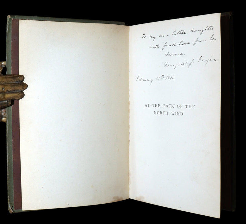 1890 Rare Book - At the Back of the North Wind: Eleanor Farjeon’s Childhood Copy