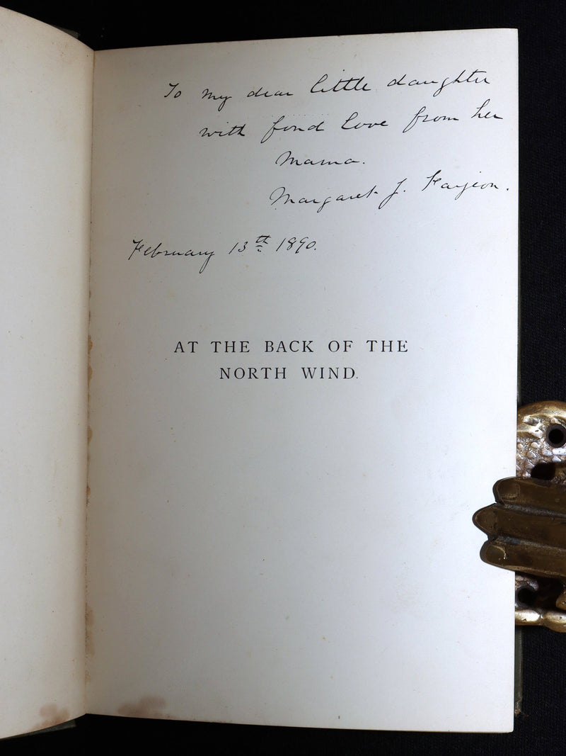 1890 Rare Book - At the Back of the North Wind: Eleanor Farjeon’s Childhood Copy