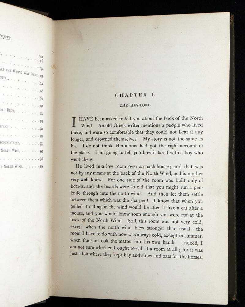 1890 Rare Book - At the Back of the North Wind: Eleanor Farjeon’s Childhood Copy