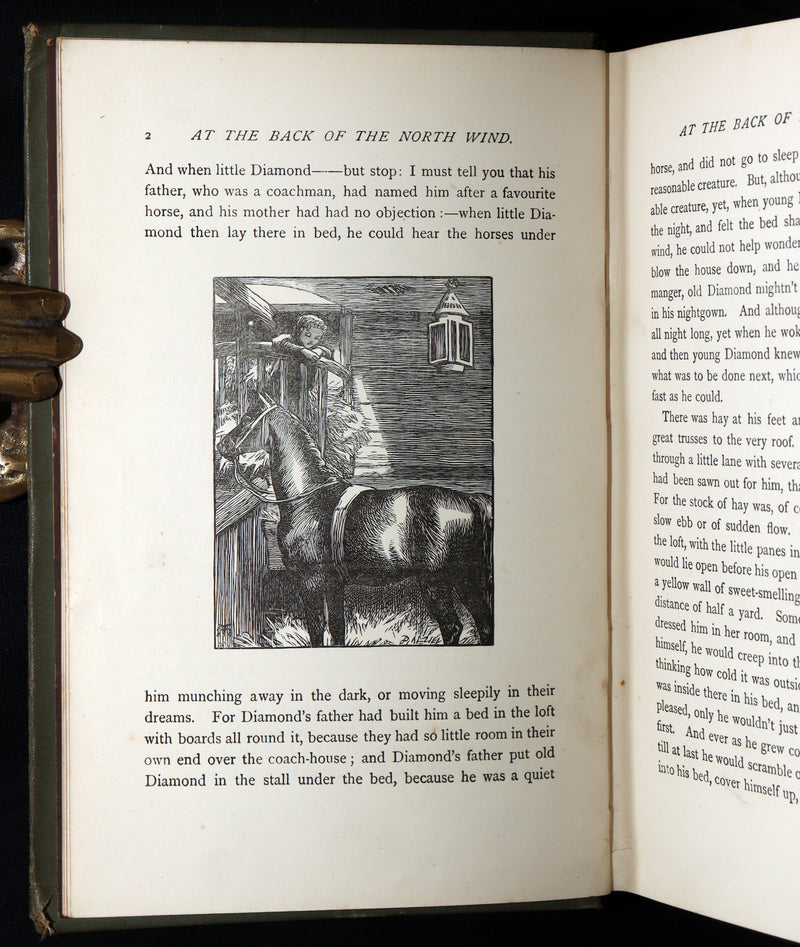 1890 Rare Book - At the Back of the North Wind: Eleanor Farjeon’s Childhood Copy