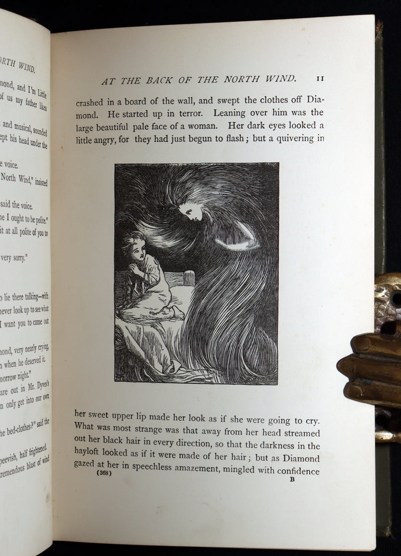 1890 Rare Book - At the Back of the North Wind: Eleanor Farjeon’s Childhood Copy