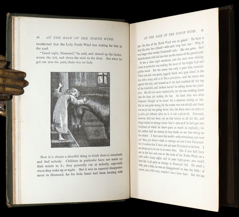 1890 Rare Book - At the Back of the North Wind: Eleanor Farjeon’s Childhood Copy