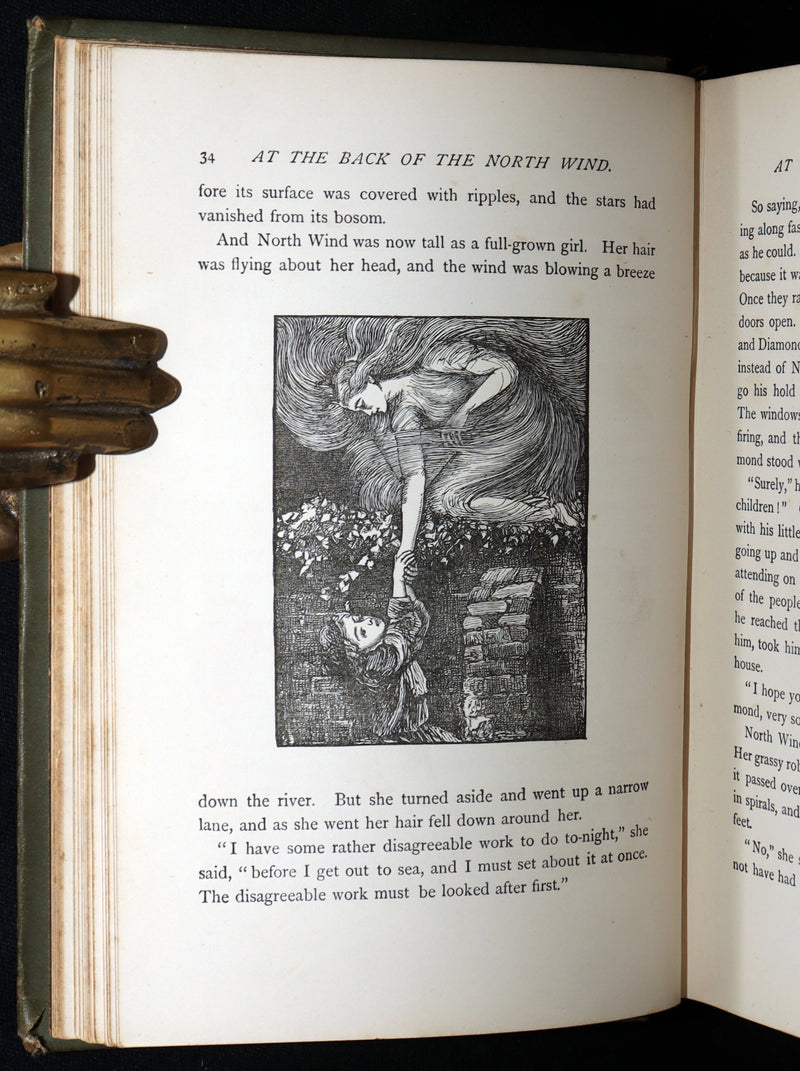 1890 Rare Book - At the Back of the North Wind: Eleanor Farjeon’s Childhood Copy