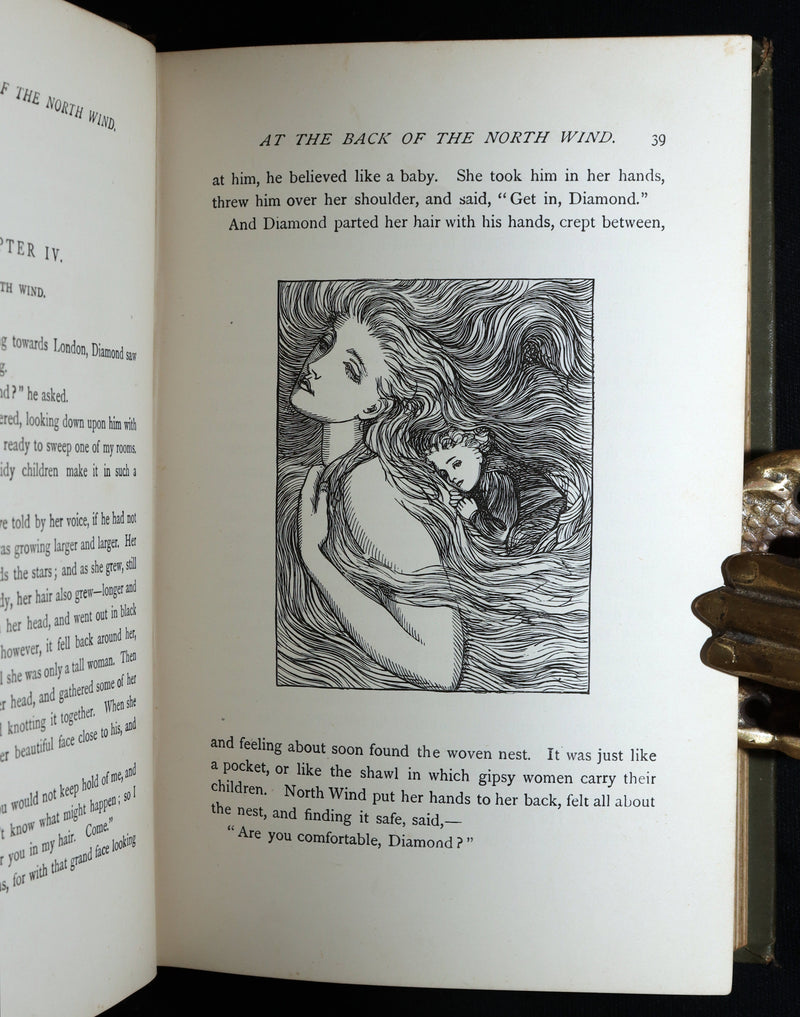 1890 Rare Book - At the Back of the North Wind: Eleanor Farjeon’s Childhood Copy