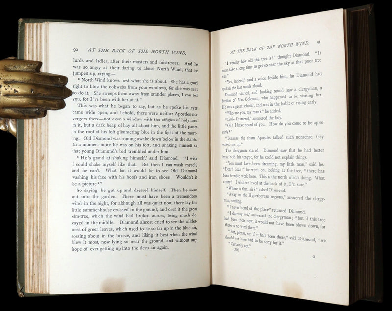 1890 Rare Book - At the Back of the North Wind: Eleanor Farjeon’s Childhood Copy