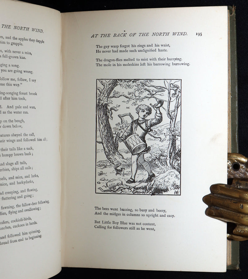 1890 Rare Book - At the Back of the North Wind: Eleanor Farjeon’s Childhood Copy