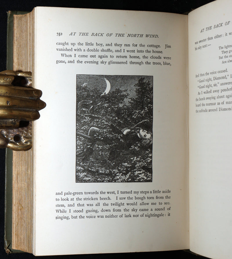 1890 Rare Book - At the Back of the North Wind: Eleanor Farjeon’s Childhood Copy