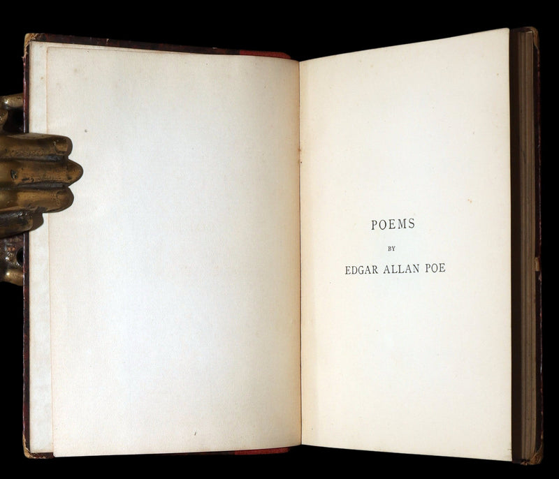 1887 Rare Book - Poems by Edgar Allan Poe, The Raven, Lenore, Ulalume